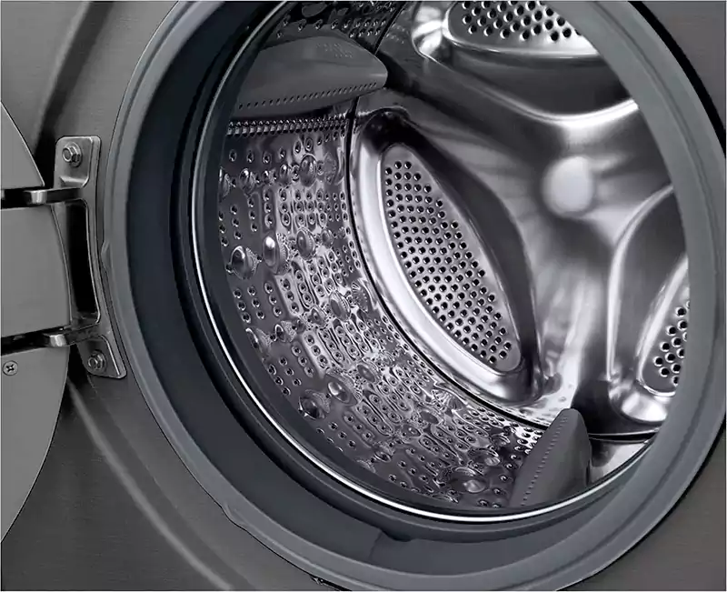 LG Front Loading Washing Machine, 8Kg, Inverter, Silver, FH2J3TNG5