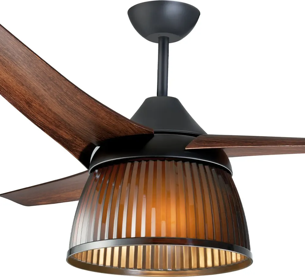 Perfect Jumbo Ceiling Fan, Modern Lighting, Remote Control, 56 Inch, 3 Speeds, Brown, CFJ-563