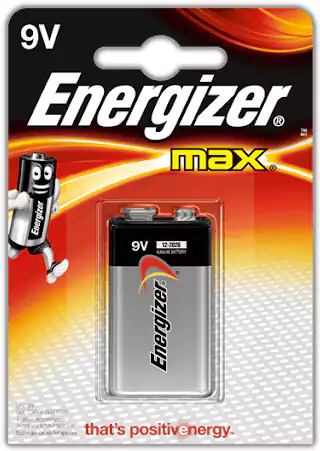 Energizer Max 9V Alkaline Batteries, 1 Battery