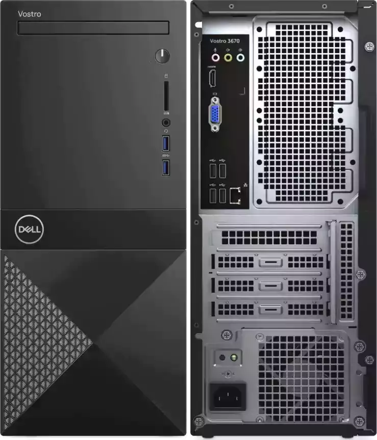 Desktop PC Dell Vostro 3671, 9th, Intel Core I3, Ram 4GB, 1TB HDD, Intel® UHD Graphics 630, DOS, Black
