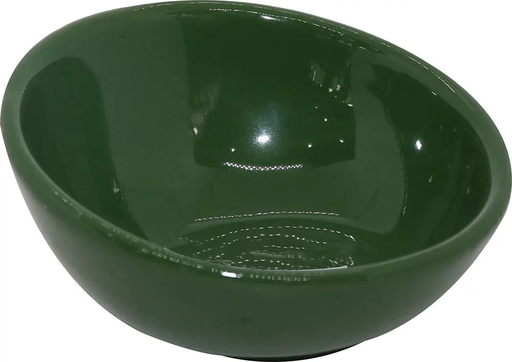 Round sauce porcelain bowl - green