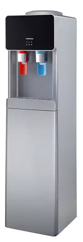 Tornado Water Dispenser, 2 Taps (Cold + Hot), Top Loading, Silver, WDM-H45ASE-S