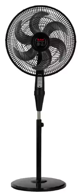 Tefal Stand Fan, Remote Control, 16 Inch, Black, VG4130EE