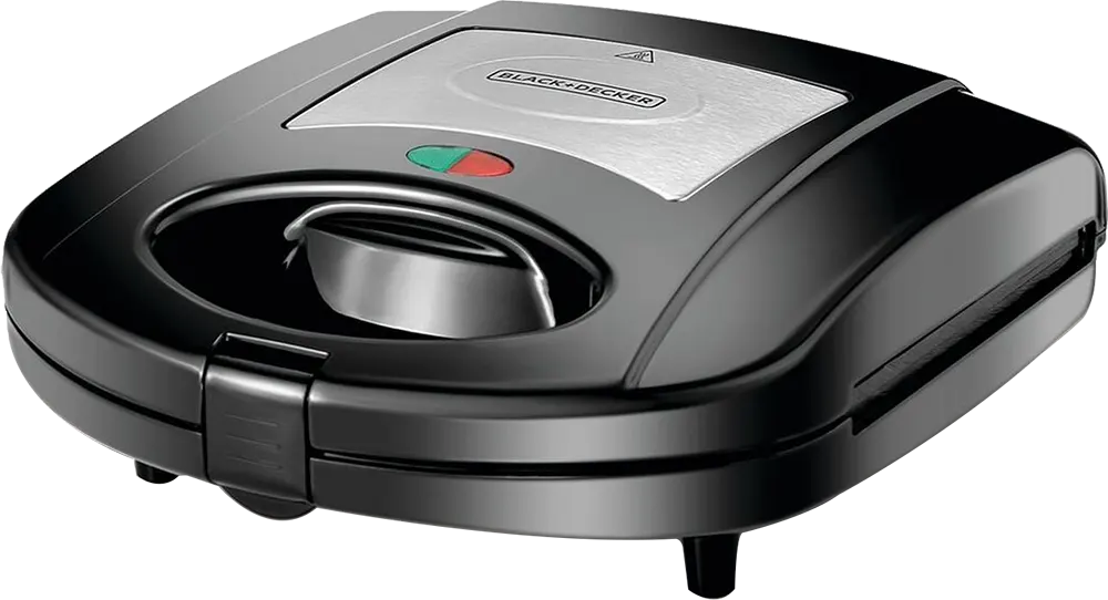 Black Decker Sandwich and Waffle Maker 3 Slices 780 Watt Black TS2130