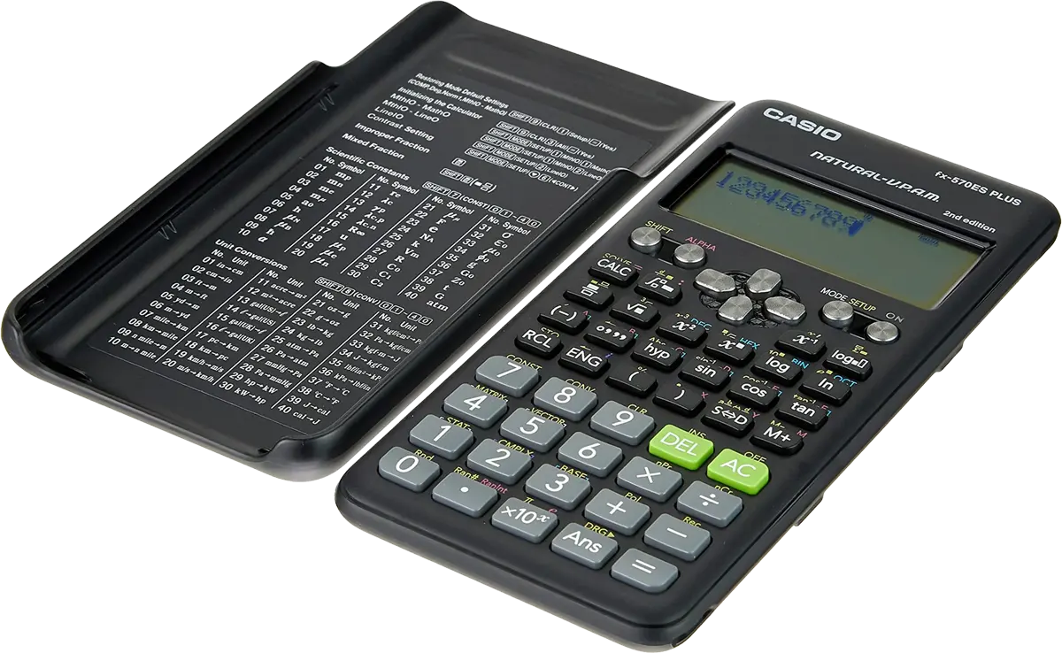 Casio Scientific Calculator, 417 Functions, Black, fx-570ES PLUS-2
