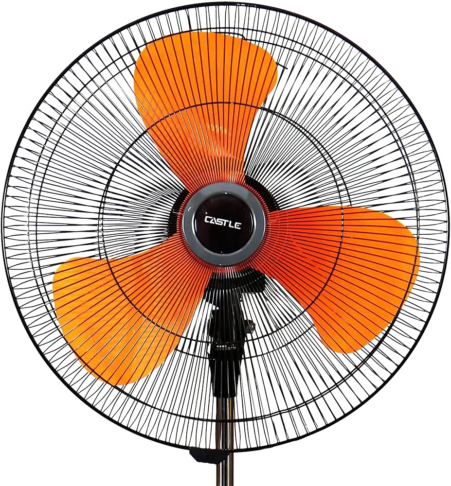 Castle Stand Fan 20 Inch, 3 Speeds-Black*Orange, FAS.1020