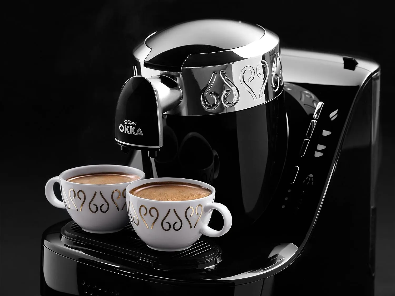 Arzum Okka Turkish Coffee Maker, 710 Watt, Black x Silver, OK002