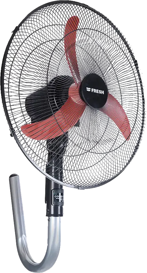 Fresh Shabah Wall Fan, 20 Inch, 3 Speeds, Remote Control, Red*Black