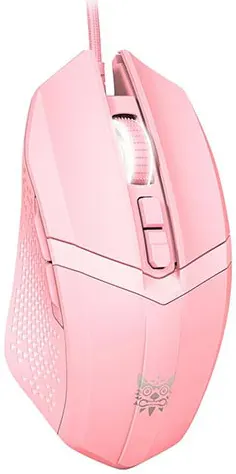 Onikuma Wired Gaming Mouse, 3600 DPI, RGB Lighting, Pink, CW921