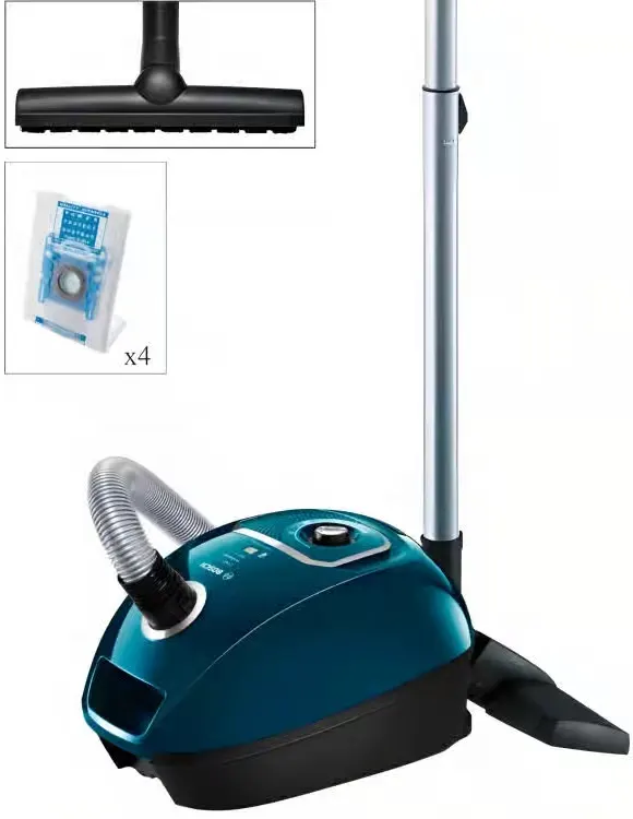 Bosch Series 4 Vacuum Cleaner, 2000 Watt, 4 Liters, Turquoise, BGLS42035