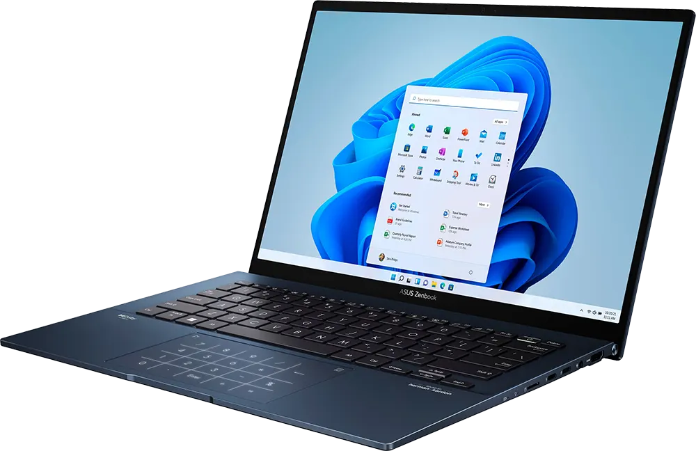 Laptop ASUS ZenBook 14 OLED UX3402ZA-OLED007W Intel Core I7-1260P, 16GB RAM, 1TB SSD Hard Disk, 14.0" OLED 2.8K Display, Windows 11 , Ponder Blue