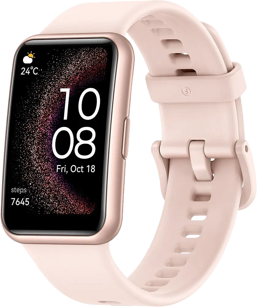 Huawei Smart Watch Fit Special Edition , 1.64" AMOLED Screen, Silicone Strap, Waterproof, Nebula Pink