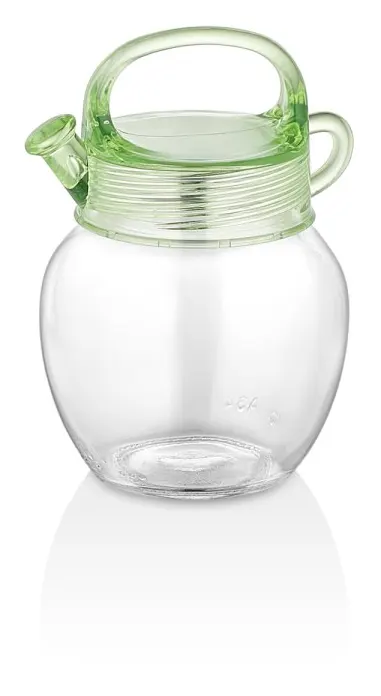 Singapore transparent glass jar, 210 ml, colors, 1225