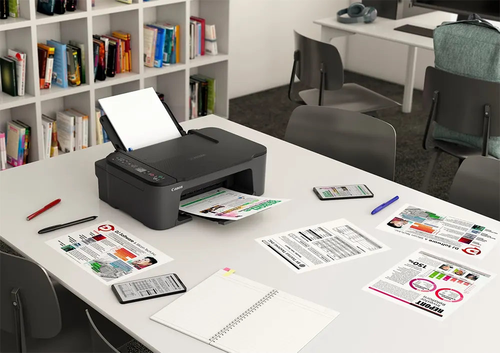 Inkjet Printer Canon PIXMA, Colorful Printing, WIFI, Black, TS3440