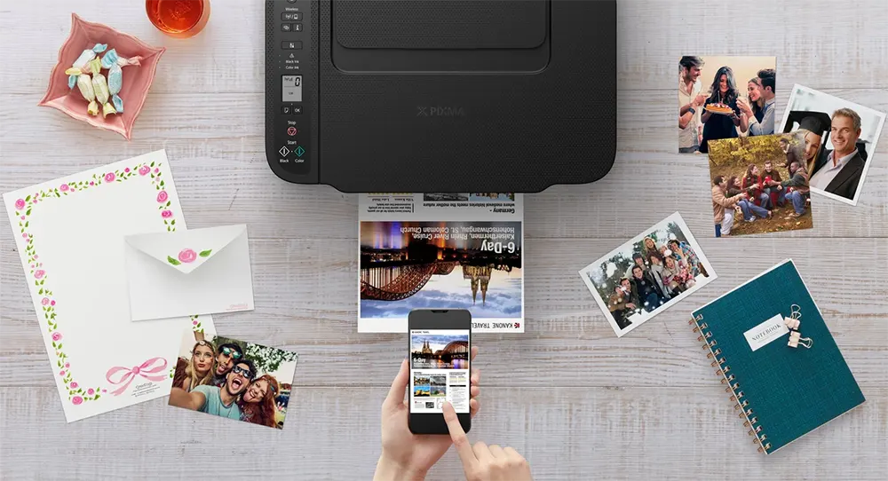Inkjet Printer Canon PIXMA, Colorful Printing, WIFI, Black, TS3440