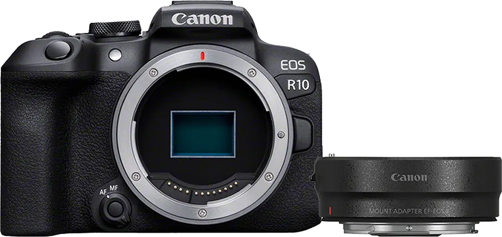 Camera Canon EOS R10 , 18-45mm F4.5-6.3 IS STM KIT Lens, 24.2 MP, LCD Screen, Black