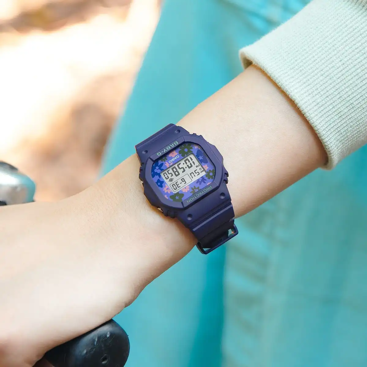 Casio G-Shock Women's Watch, Digital, Resin strap, Blue  BGD-565RP-2DR