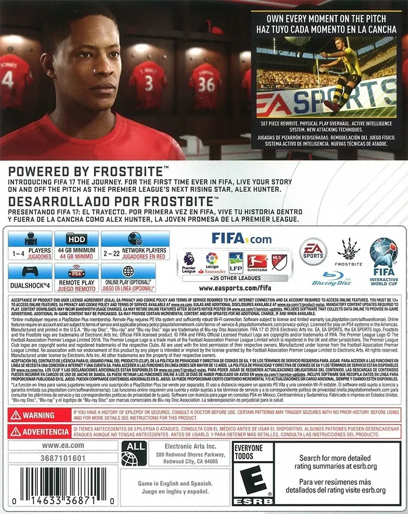 DVD FIFA 2017 Game PS4, English Edition