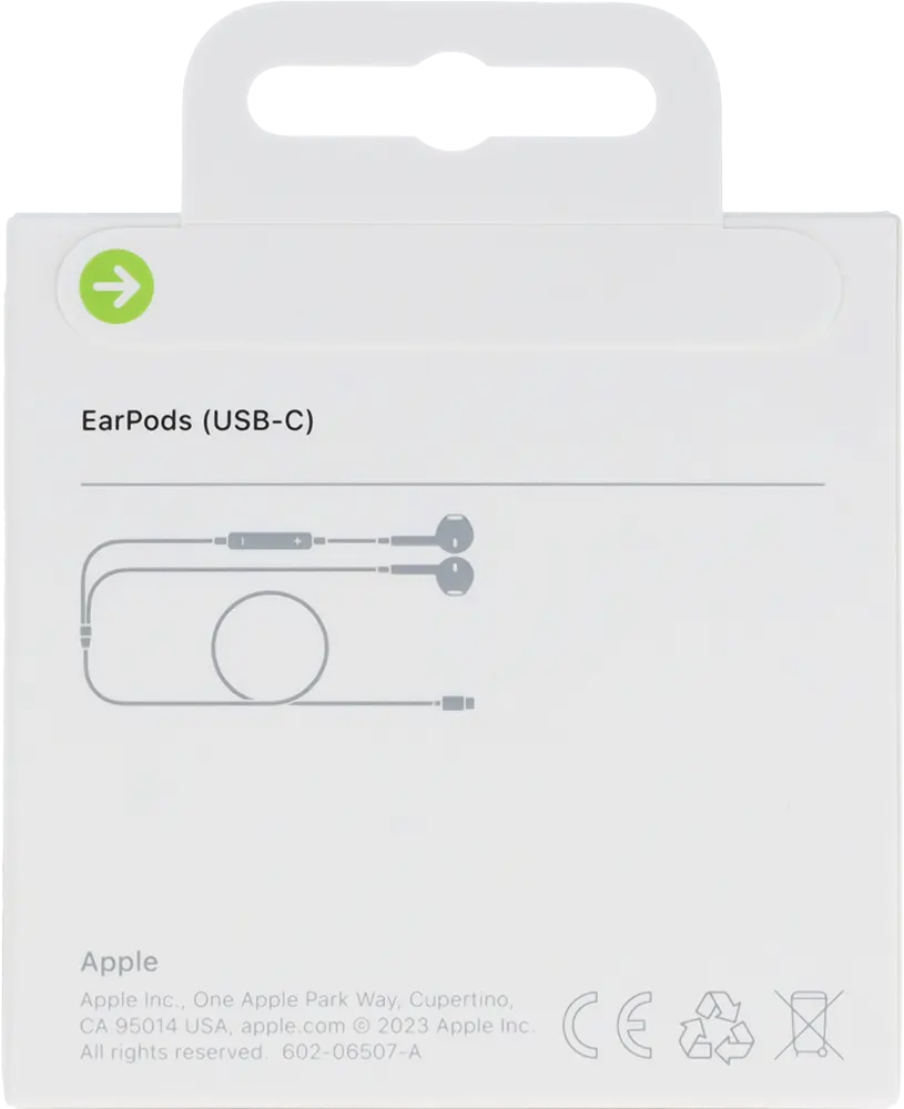 Apple Wired Earpods, USB-C, White