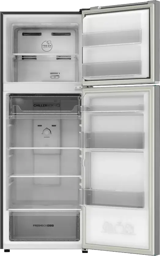 Refrigerator No Frost Haier , 380 Litres, 2 Doors, Inverter, Silver, HRF-380TMSM