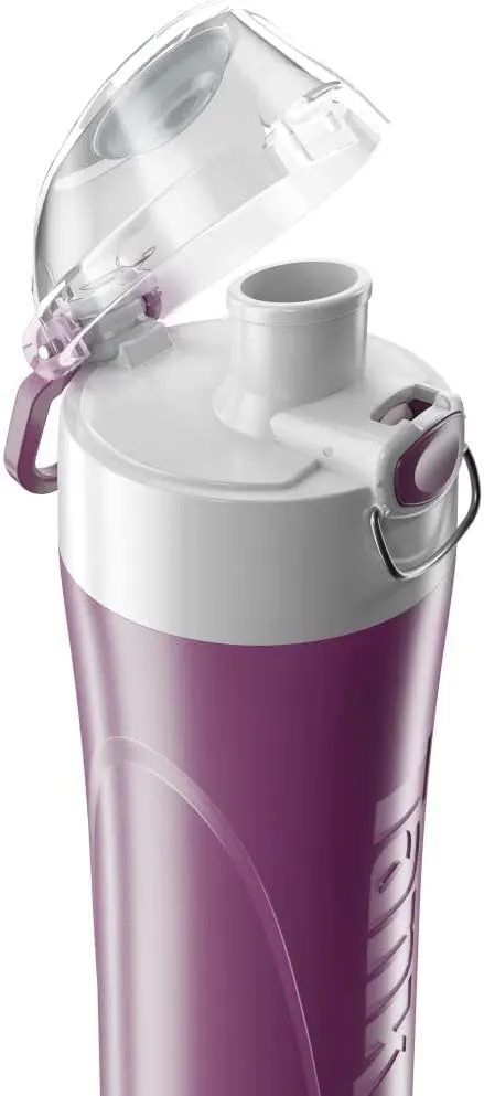 Tank sports water bottle, plastic, 0.65 litres, purple