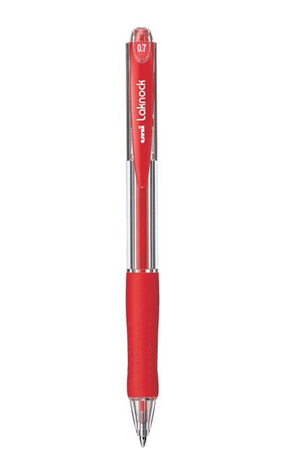 قلم حبر جاف يوني، 7 ملم، أحمر، SN.07.100