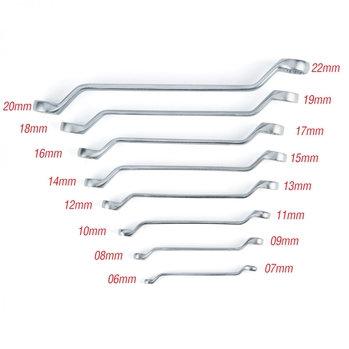 Total Angle Wrench Set, 6 - 22 mm, 8 Pieces, THT102486