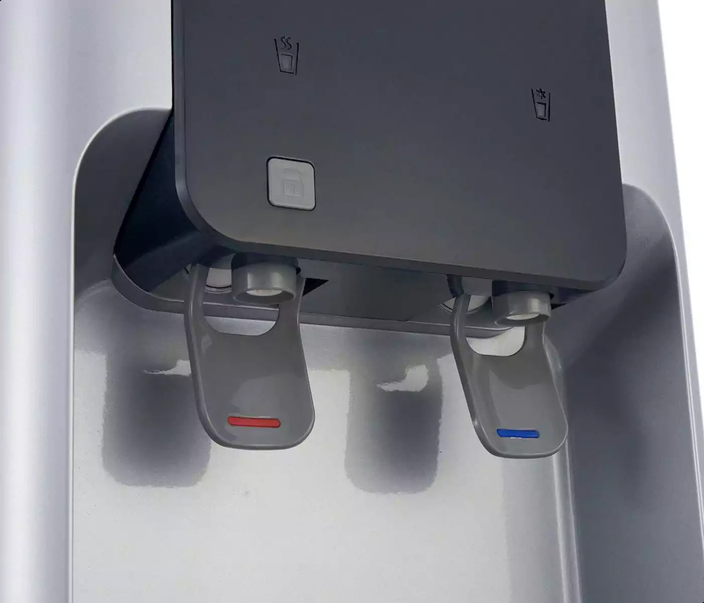 Koldair Water Dispenser, 2 Taps (Cold + Hot), Top Loading, Cabinet, Silver, KWD-B2.1