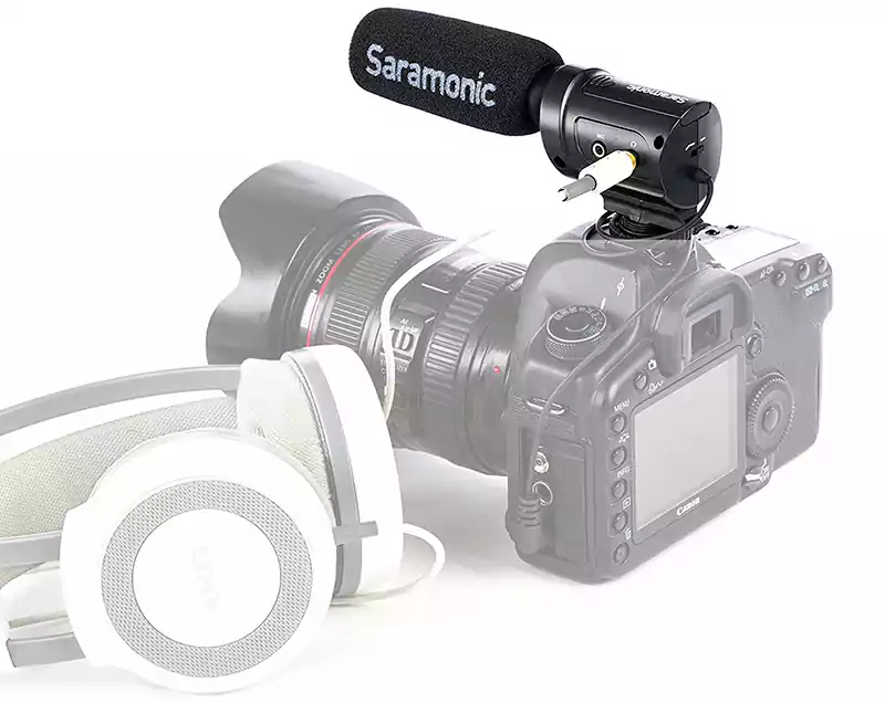 Saramonic Wired Condenser Microphone, Portable, Camera Microphone, Black, SR-M3