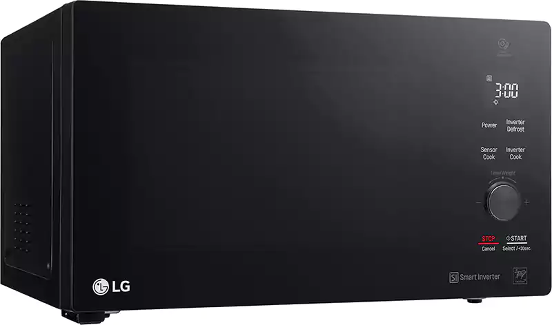 LG Microwave, 42 Liters, Grill, Inverter, 1200 Watt, Digital, Black, MH8265DIS