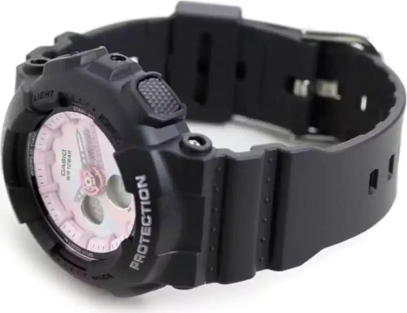 Casio G-Shock Watch for Women, Analog and Digital, Resin Strap, Black, BA-120T-1ADR