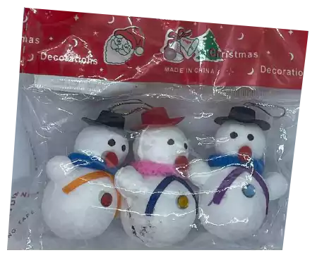Snowman Christmas Figure 3 in 1 - White